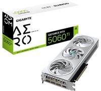 Gigabyte GeForce RTX 5060 Ti Aero OC 8G Tarjeta Gráfica - 8 GB GDDR7, 128 bits, PCI-E 5.0, 2647 MHz Frecuencia del núcleo, 3 x DisplayPort, 1 x HDMI, GV-N506TAERO OC-8GD
