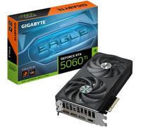 GIGABYTE GeForce RTX 5060 Ti EAGLE OC 8G Tarjeta Gráfica – 8 GB GDDR7, 128 bits, PCI-E 5.0, 2617 MHz Frecuencia del núcleo, 3 x DisplayPort, 1 x HDMI, GV-N506TEAGLE OC-8GD