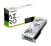 GIGABYTE GeForce RTX 5070 AERO OC 12G Tarjeta Gráfica - 12GB GDDR7, 192 bits, PCI-E 5.0, 2625 MHz Core Clock, 3 x DP 2.1a, 1 x HDMI 2.1b, NVIDIA DLSS 4, GV-N5070AERO OC-12GD