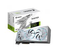 GIGABYTE AORUS GeForce RTX 5080 MASTER ICE 16G Tarjeta Gráfica - 16GB GDDR7, 256 bits, PCI-E 5.0, 2805MHz Core Clock, 3 x DP 2.1a, 1 x HDMI 2.1b, NVIDIA DLSS 4, GV-N5080AORUSM ICE-16GD
