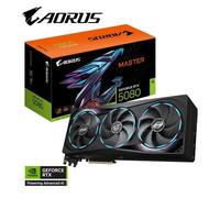 GIGABYTE AORUS GeForce RTX 5080 MASTER 16G Tarjeta Gráfica - 16GB GDDR7, 256 bits, PCI-E 5.0, 2805MHz Core Clock, 3 x DisplayPort, 1 x HDMI, GV-N5080AORUS M-16GD