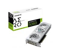 Tarjeta Gráfica GIGABYTE RTX 5060 8GB GDDR7 AERO OC triple ventilador blanca