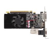 Tarjeta Gráfica para Juegos GT730 2G, Tarjeta Gráfica Discreta de 2 GB GDDR3 de 64 bits con Ventilador de Refrigeración, 810 MHz 1300 MHz, PCI Express 2.0 16X, VGA DVI HDMI
