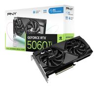 PNY GeForce RTX 5060 Ti OC Dual Fan 8GB GDDR7 DLSS4 - Tarjeta gráfica