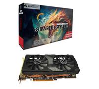 Tarjeta gráfica Radeon RX 5700 XT, 8 GB GDDR6 256 bits RDNA arquitectura 1755/1905 MHz (reloj base/Boost) DirectX 12 HDMI DP PCIe4.0 AAA PC Gaming Tarjeta de video para juegos de oficina (RX 5700 XT