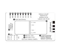 Tarjeta guía de interpretación de electrocardiograma para interpretación de electrocardiogramas, regla de electrocardiograma, regla de 7 pasos, regla de bolsillo para electrocardiograma