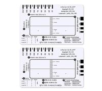 Tarjeta guía de referencia de electrocardiograma clínico para lectura eficiente de datos cardíacos, interpretación del entorno educativo, regla de electrocardiograma de tamaño de bolsillo
