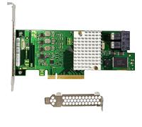 Tarjeta HBA SAS compatible con LSI 9300-8i en modo IT y tarjeta de expansión PCIe SATA D3307, 8 puertos 12 Gb/s PCIe 3.0, controlador HBA con 2 conectores internos SFF-8643 para NAS ZFS TrueNAS unRAID