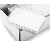 Tarjeta IC de PVC de 0,8 mm de grosor con control de proximidad RFID, 13,56 MHz, 1KIC (blanco, paquete de 100)