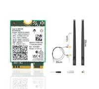 Tarjeta inalámbrica WiFi 7 BE200 NGW, Tri-Band 6GHz/5GHz/2.4GHz M.2 NGFF Bluetooth 5.4, Incluye Cable Ipex, Antenas de 8dBi y Soportes compatibles con Windows 10/11 (64 bit)/Linux, no Compatible con