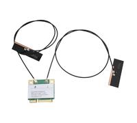 Tarjeta Inalámbrica WiFi 7, Mini PCIe WiFi Tarjeta, 8774Mbps 2 Bandas PCIe Adaptador BT 5.4 802.11a B G N AC AX PCI PCI Express Mini Network Be200HMW para PC (con Antena)