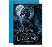 Tarjeta inspiradora de 10º cumpleaños, Epic Fantasy Adventure Awaits