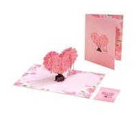 Tarjeta InvitacióN Pop Up 3D Tarjetas de felicitación flores emergentes 3D Tarjeta boda agradecimiento hechas a mano