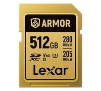 Lexar Professional Gold Armor Tarjeta SD UHS-II V60 R280/W210 MB/s IP68 - 512GB