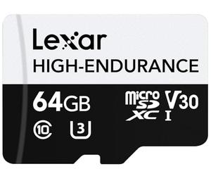 Tarjeta Lexar® de alta resistencia microSDHC/microSDXC™ UHS-I de 64 GB