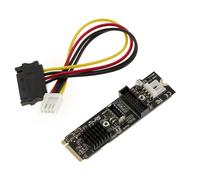 Tarjeta M2 Pcie M Key 2 Puertos USB3 5G Al Conector 19 Pin Y Tipo E - Via VL805