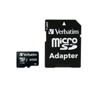 Tarjeta memoria micro sd verbatim 64gb c10 + adaptador
