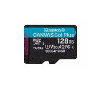 Kingston Canvas Go Plus microSDXC Tarjeta de Memoria Gen4 200MB/s A2 U3 V30 128GB Paquete Individual sin ADP-SDCG4/128GBSP