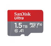 SanDisk Ultra Tarjeta Micro SDXC + adaptador SD 1.5TB (Compatibles con tabletas y móviles Android, UHS-I, hasta 150 MB/s, Video Full HDD, Clase A1 de rendimiento, Class 10, U1)