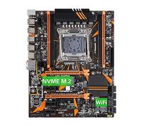 Tarjeta Mere Intel Fit for Klisre X99 Escritorio LGA 2011-3 con ranura M.2 NVME WiFi soporte cuatro canales DDR4 ECC SATA3.0 USB3.0 Ruedas ATX