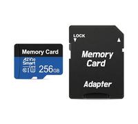 Tarjeta Micro SD 256GB Alta Velocidad (A2, U3, V30, Clase 10) con Adaptador SD Tarjeta de Memoria para Cámara/Teléfono/Tablet/Switch/Videocámara/ 4K UHD/Micro SDXC SD Card