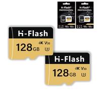 Tarjeta micro SD de 128 GB, paquete de 2 con adaptador de tarjeta SD, tarjeta SD de 256 GB, tarjeta de memoria micro de hasta 150 MB/s, C10 U3 V30 4K A1 UHS-I TF (2 x 128 GB) tarjeta micro SD de 256