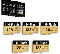 Tarjeta micro SD de 128 GB, paquete de 5 con adaptador de tarjeta SD, tarjeta micro SD de 128 GB, tarjeta de memoria micro de hasta 150 MB/s, C10 U3 V30 4K A1 UHS-I TF tarjeta mini SD de 128 GB para
