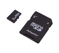 Tarjeta Micro SD de 2 GB con Adaptador de Tarjeta SD, Tarjeta de Memoria MicroSD de 2 GB para cámaras Antiguas, PDA, Dispositivos médicos y Tarjeta TF GPS