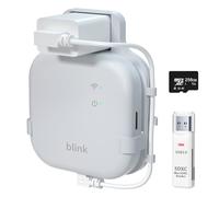 Tarjeta micro SD de 256 GB para almacenamiento de video local y soporte de pared para el nuevo módulo de sincronización Blink XR con lector, cable corto ahorra espacio, soporte de montaje para sistema
