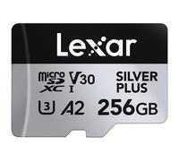 Tarjeta Micro SD - LEXAR - Silver Plus - 256 Go - 205 Mo/s Lectura - V30 U3 - Impermeable IPx7