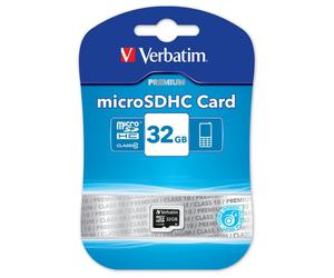 Tarjeta MicroSD Clase 10 Verbatim de 32GB