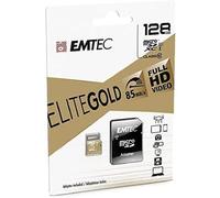 Tarjeta microSD Emtec XC Clase 10 Gold Plus de 128 GB (ECMSDM128GXC10GP)