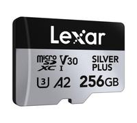 Tarjeta MicroSD Lexar Professional SILVER PLUS 256GB UHS-I U3 V30 205MB/s 150MB/s A2