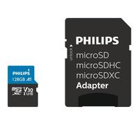 Tarjeta MicroSD Philips FM12MP65B 128 GB UHS-I Clase 10 V30 A1 con adaptador SD