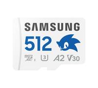 Tarjeta MicroSD Samsung MB-MD512S 512 GB Clase 10 UHS-I V30 A2 Azul Gris Blanco