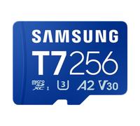 Tarjeta MicroSD Samsung T7 256 GB UHS-I 170 MB/s Class 3 V30 Azul