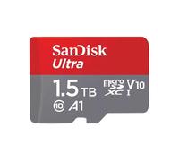 SanDisk Ultra Tarjeta Micro SDXC + adaptador SD 1.5TB (Compatibles con tabletas y móviles Android, UHS-I, hasta 150 MB/s, Video Full HDD, Clase A1 de rendimiento, Class 10, U1)
