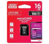 Karta pamięci GoodRam M1AA-0160R12 (16GB; Class 10, Class U1; Adapter, Karta pamięci)