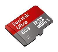 Tarjeta microSDHC profesional Ultra SanDisk de 8 GB para smartphone Haier HG-M101 está formateada a medida para una grabación rápida y sin pérdidas. Incluye adaptador SD estándar. Certificado UHS-1