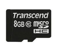 Tarjeta microSDHC Transcend TS8GUSDC10 8 GB Clase 10 Negro 90 MB/s