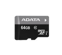 Tarjeta MicroSDXC ADATA Premier 64GB UHS-I Clase 10 30MB/s Negra con Adaptador SD