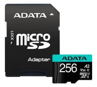 Tarjeta microSDXC Adata Premier Pro 256GB UHS-I U3 V30 A2 Negra Azul