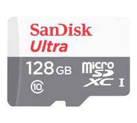 Tarjeta microSDXC Sandisk Ultra 128GB UHS-I U1 Clase 10 Gris Blanco
