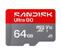 Tarjeta microSDXC SanDisk Ultra GO 64 GB UHS-I 140 MB/s V10 Gris Rojo