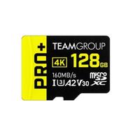 TEAMGROUP Tarjeta A2 Pro Plus de 128 GB Micro SDXC UHS-I U3 A2 V30, lectura/escritura de hasta 160/110 MB/s para Nintendo Switch, Steam Deck, tabletas, smartphones con adaptador TPPMSDX128GIA2V3003