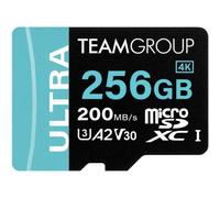 Tarjeta microSDXC Team TULMSDX256GIA2V3022503 256GB Ultra-Rápida 200MB/s