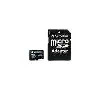 Tarjeta microSDXC Verbatim PRO 64 GB Clase 10, UHS-I, UHS-Clase 3 con adaptador SD