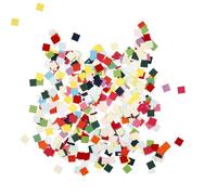 Tarjeta mosaico, tamaño 10 x 10 mm, colores variados, cuadrado, 180 g