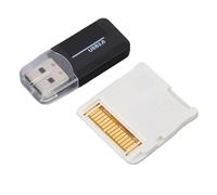 Tarjeta Multifuncional Plug and Play Cartucho Dual Core con Adaptador de Tarjeta para 2DS 3DSLL FC PCE Adaptador de de Videojuego para Fanáticos de (White)
