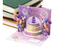 Tarjeta musical de cumpleaños para niños Decoración con vela soplable | Tarjetas que cantan Cumpleaños para mujeres mamá hermana novia hija familia compañeros amigos adolescentes